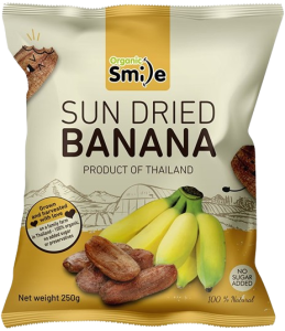 Organic Smile sušený banán na slnku 250g