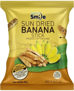 Organic Smile sušený banán na slnku 60g