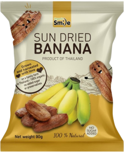 Organic Smile sušený banán na slnku 90g
